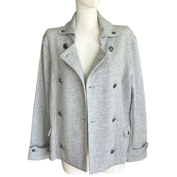 Vintage Talbots Petites Collared Button Up Long Sleeve Jacket Pockets Sz PM - Picture 2 of 13